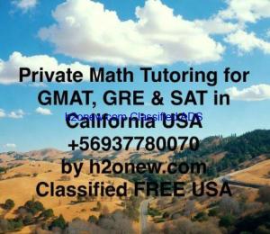 Private Math Tutoring for GMAT, GRE & SAT in Spanish with official English resources California 